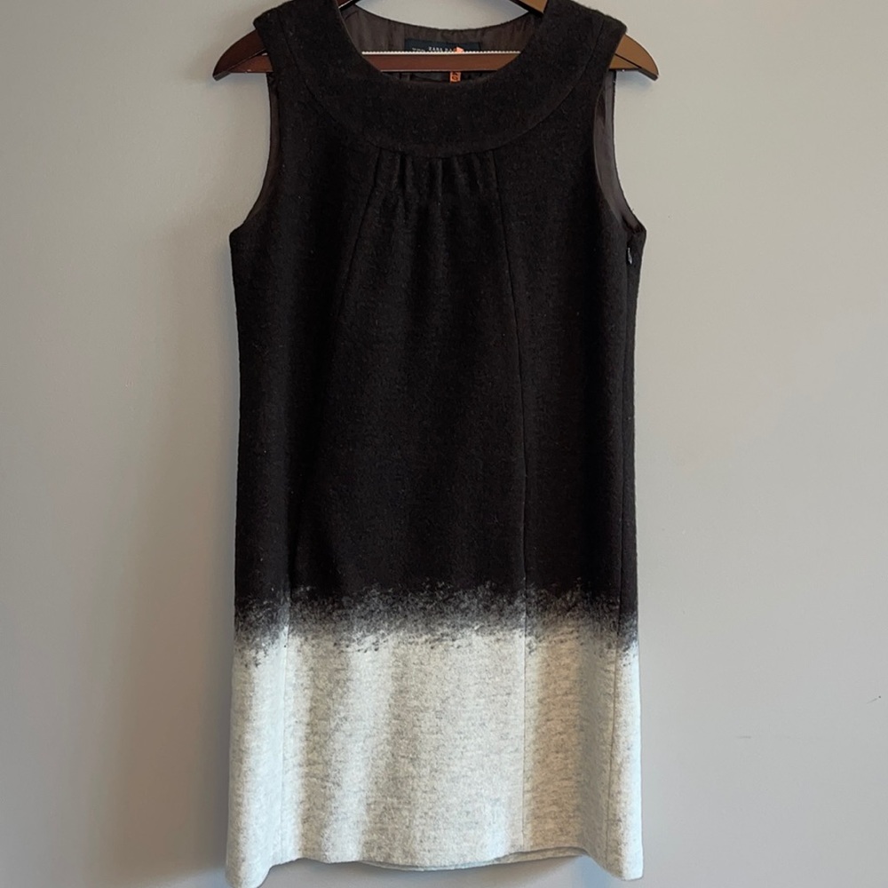 🔥🔥ZARA| Brown Ombré Wool Sheath Dress - sz L